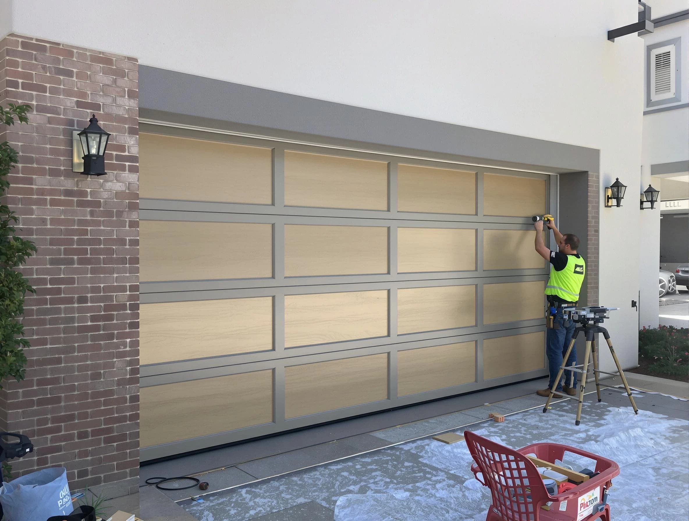 Garage door replacement service by Moore Garage Door Repair in Moore