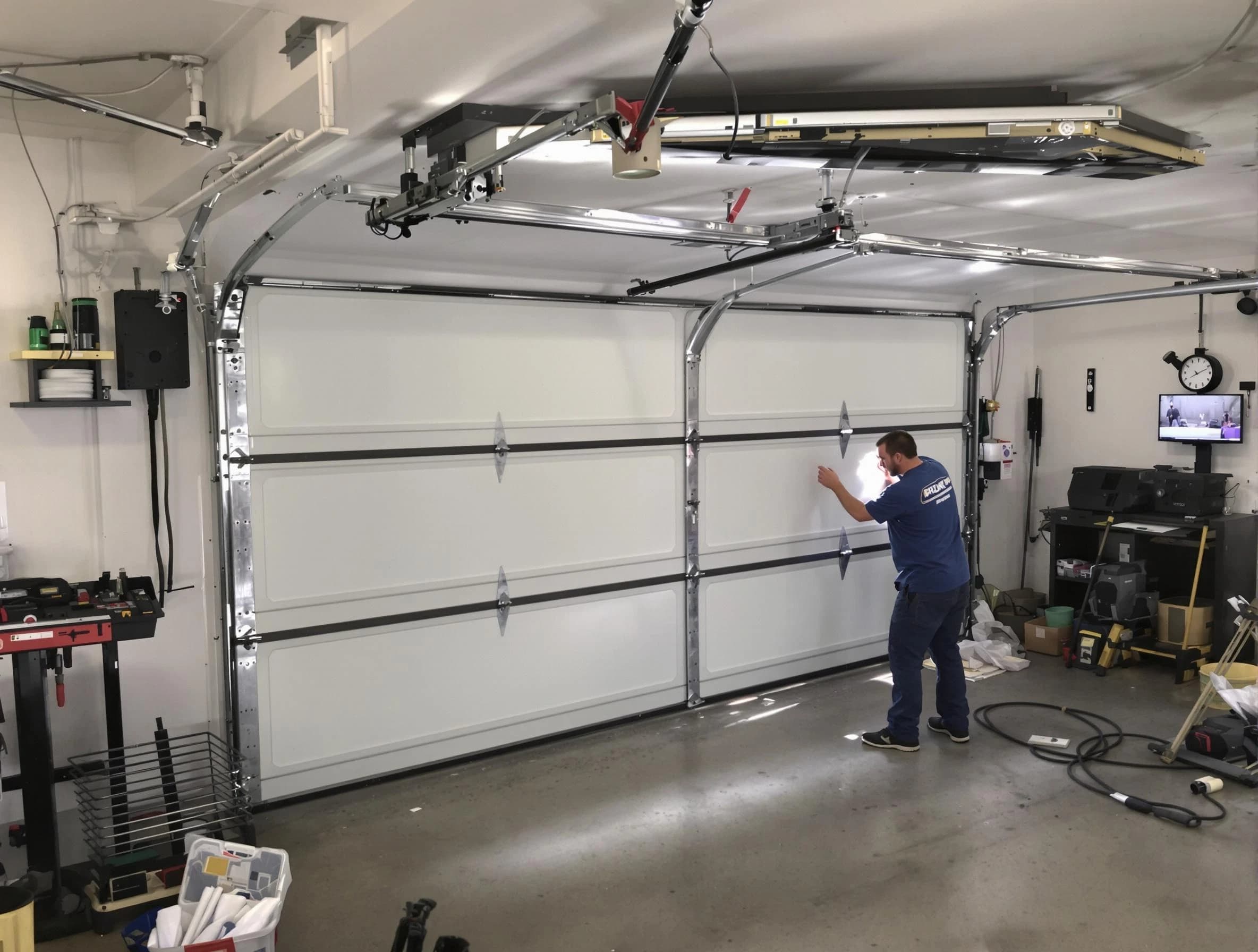 Professional garage door repair service by Moore Garage Door Repair in Moore