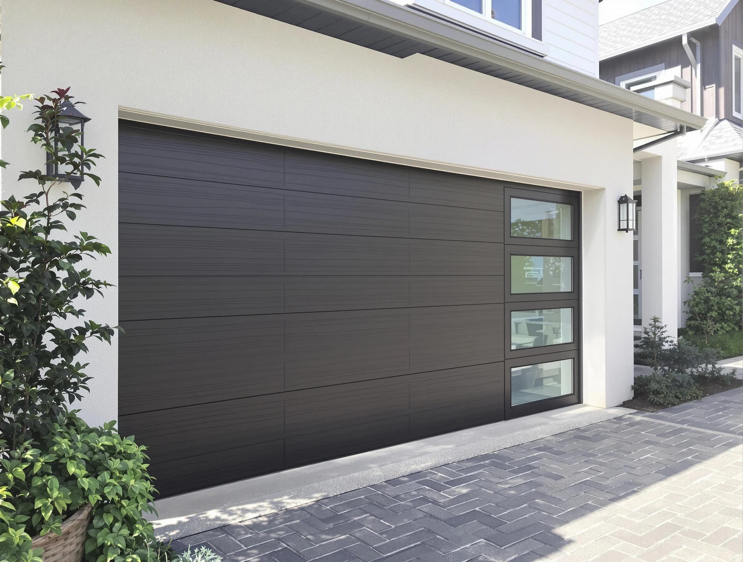 Custom garage door installation by Moore Garage Door Repair in Moore