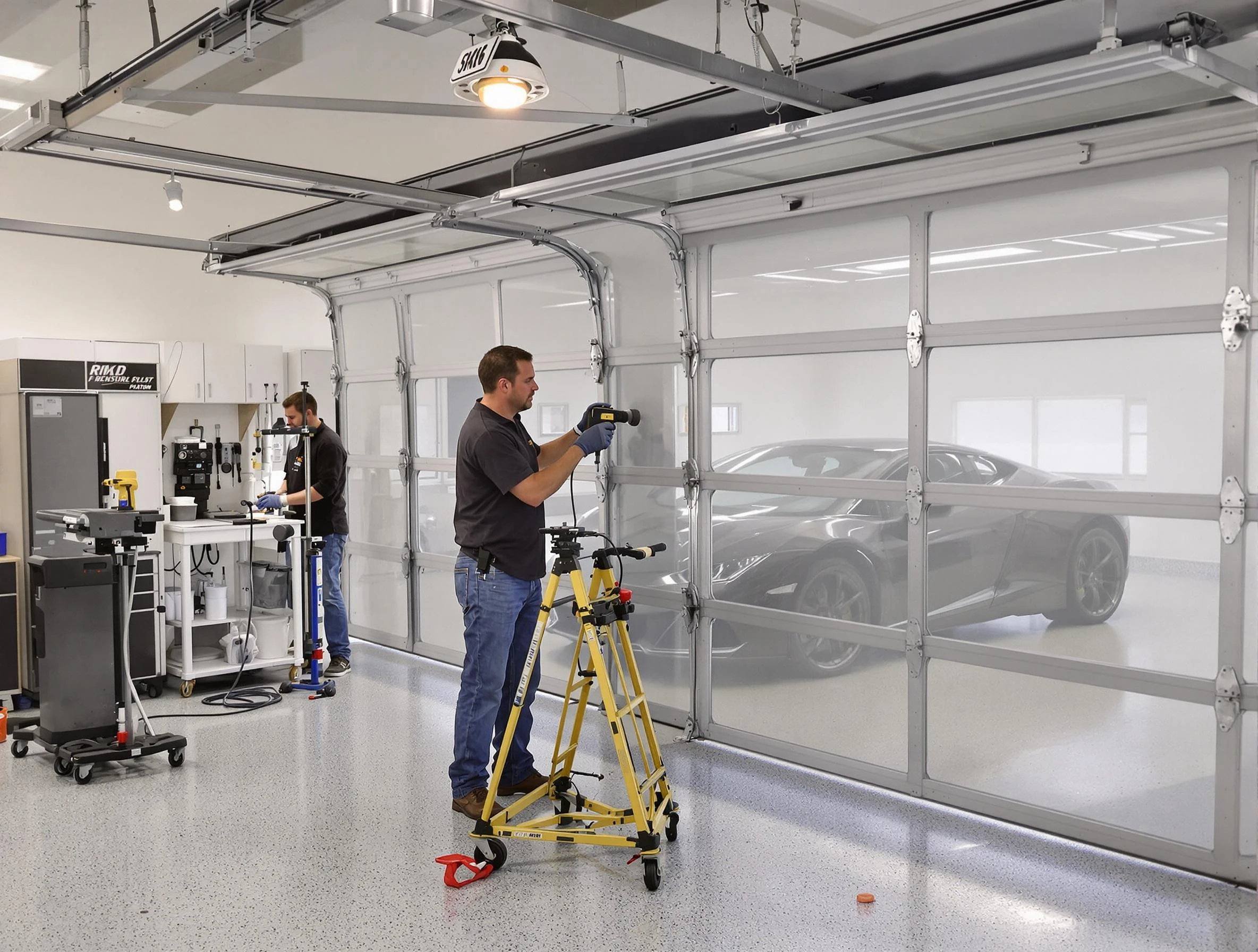 Garage Door Dents Repair in Moore