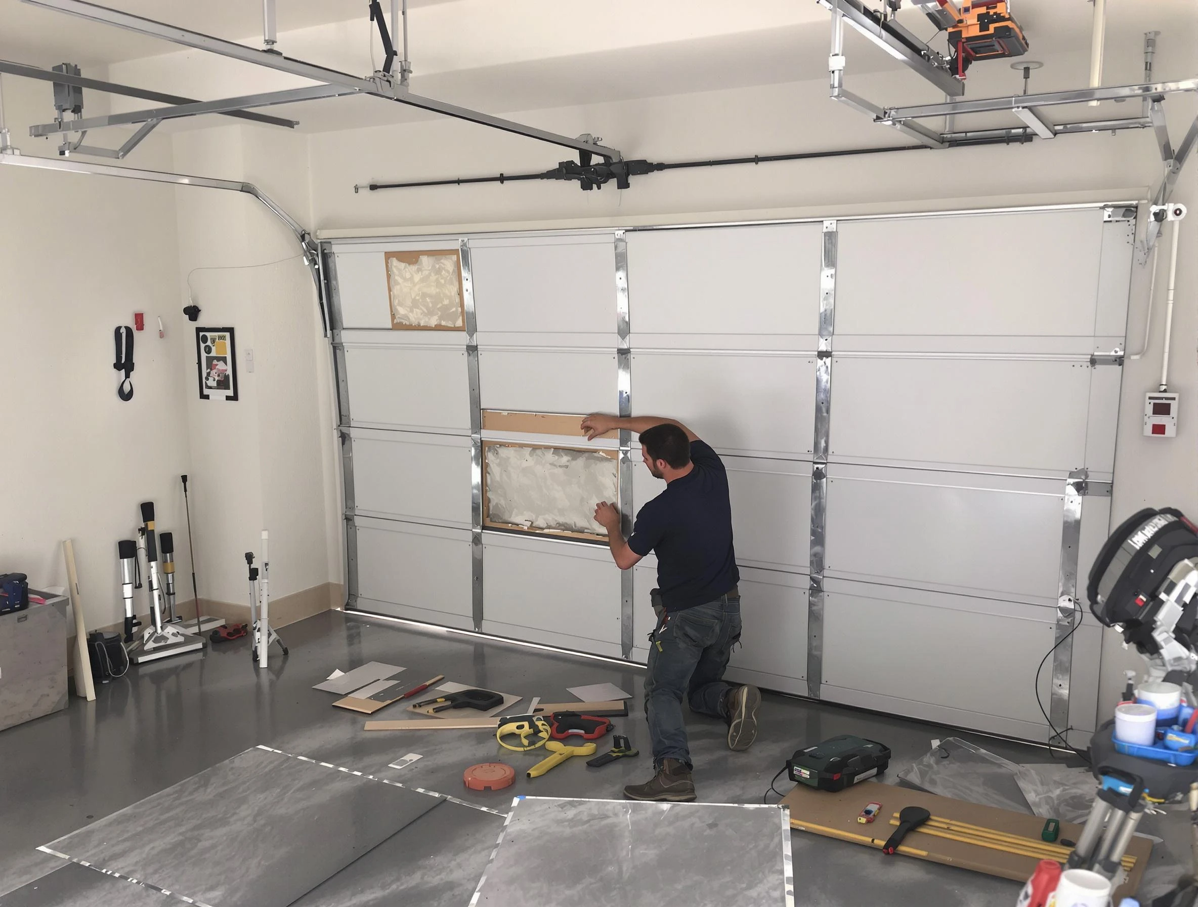 Garage Door Panel Repair in Moore