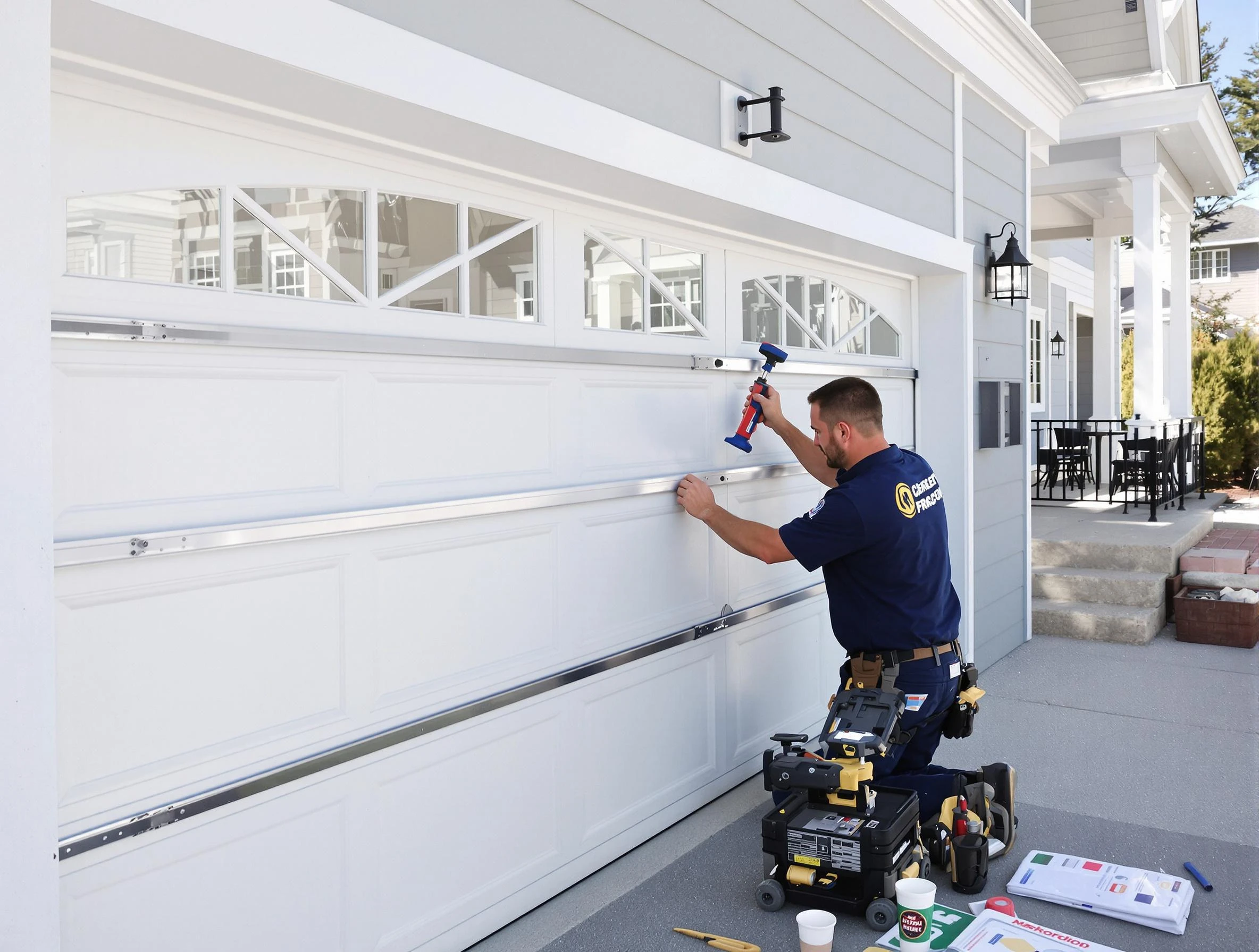 Professional garage door installation by Moore Garage Door Repair in Moore