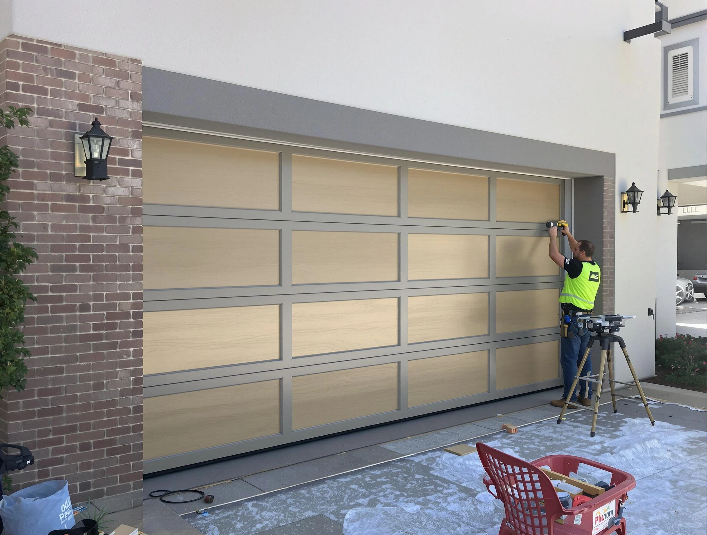 Garage door replacement service by Moore Garage Door Repair in Moore