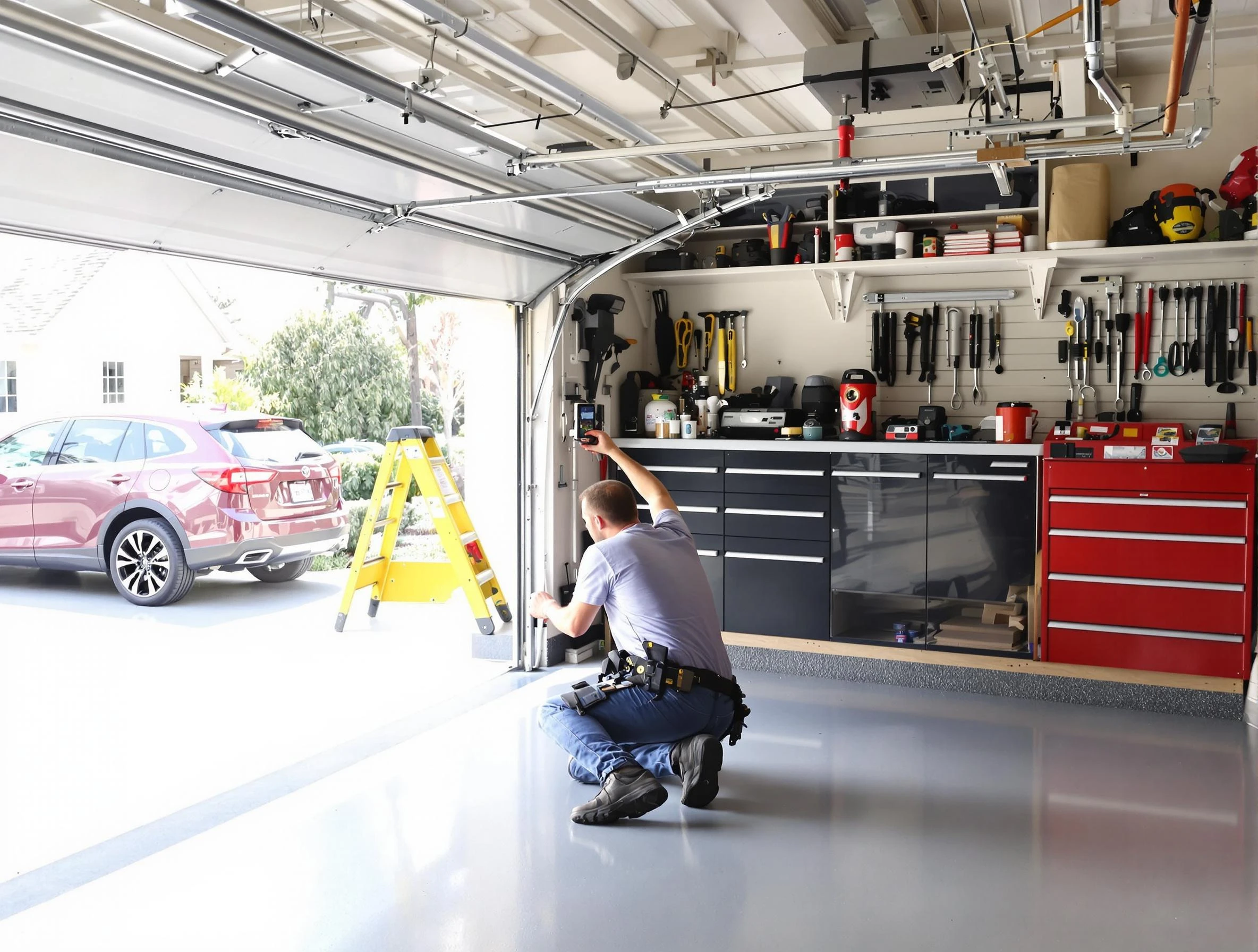 Local garage door repair service by Moore Garage Door Repair in Moore