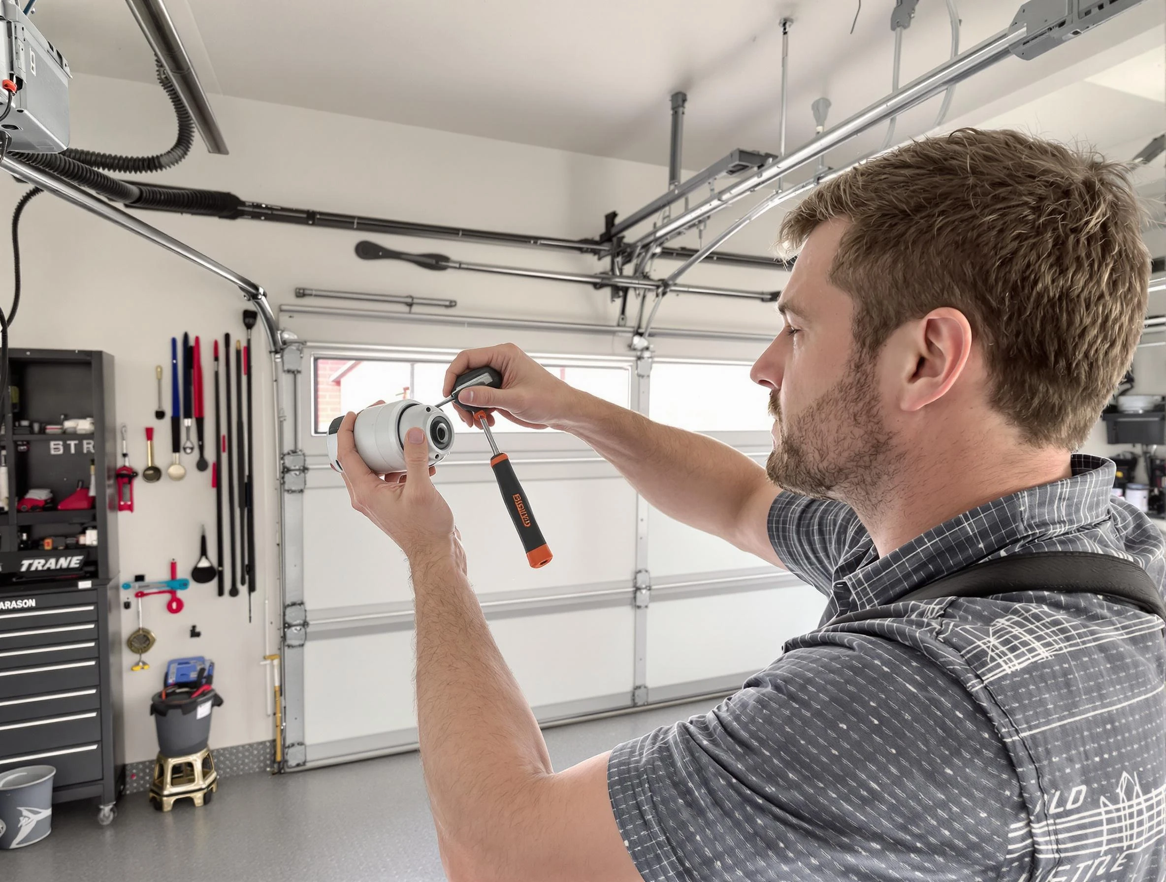 Garage door opener repair service by Moore Garage Door Repair in Moore